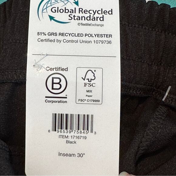 Mondetta‎ Pintuck Straight Leg Women’s Pant Black Large - Picture 9 of 9